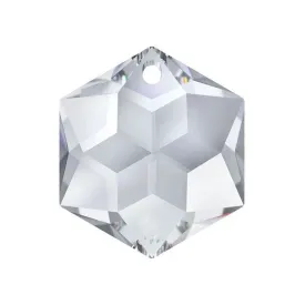 Swarovski Strass Crystal 22mm Clear Hexagon Star prism bead with One Hole