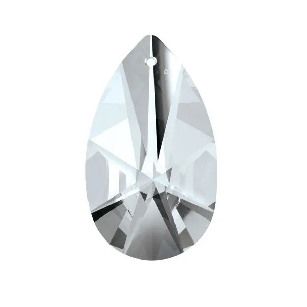 Swarovski Strass Crystal 2.5 inches Silver Shade Almond prism