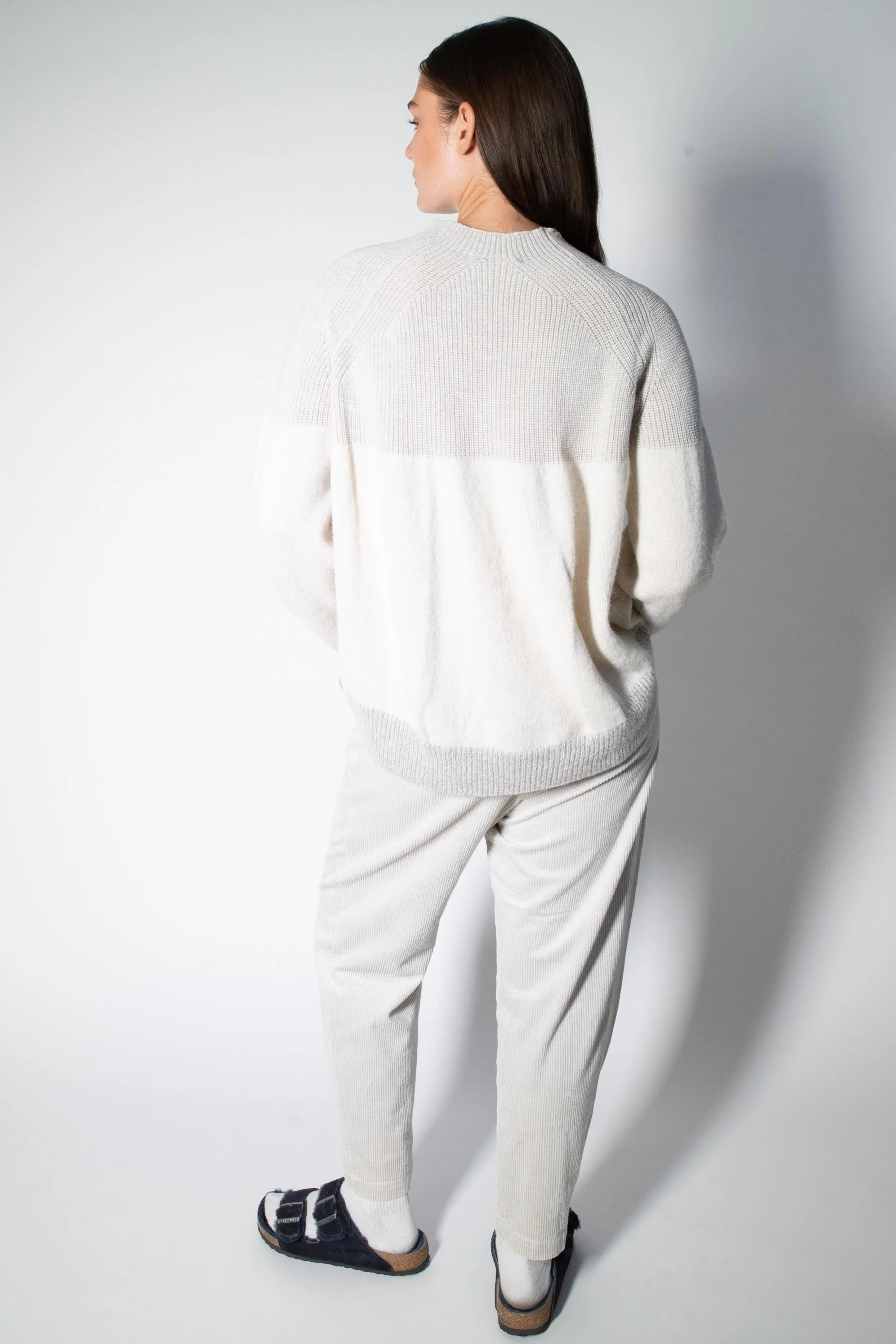 Transit Par Such Cream Contrasting Jumper