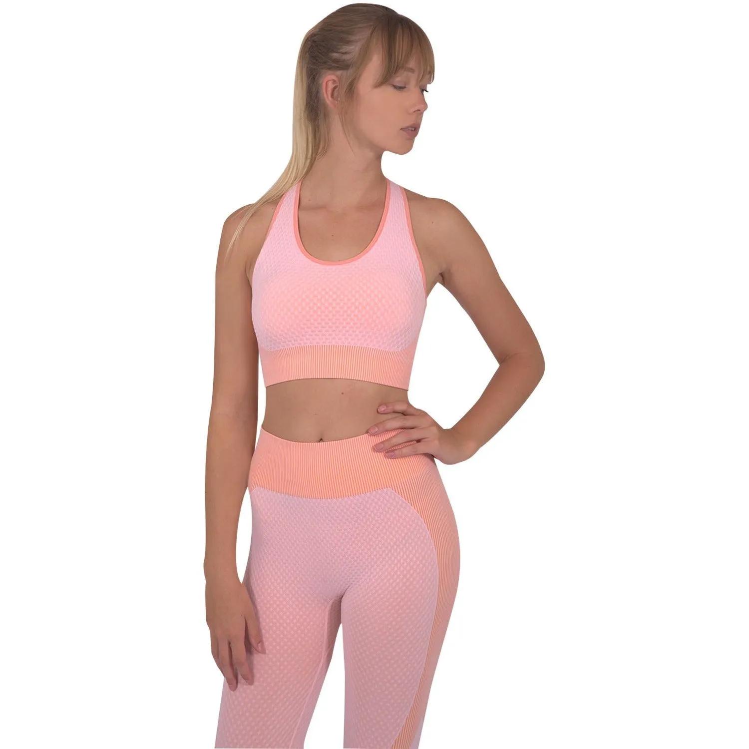 Trois Seamless Sports Bra - Pink