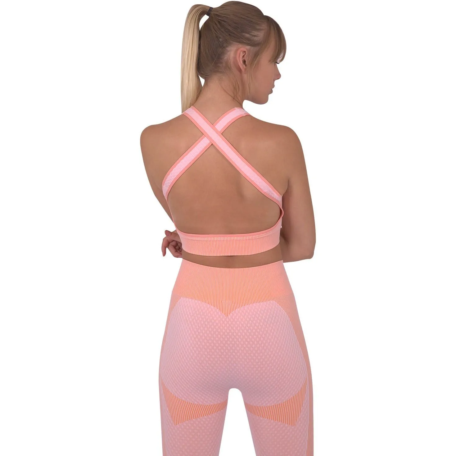 Trois Seamless Sports Bra - Pink