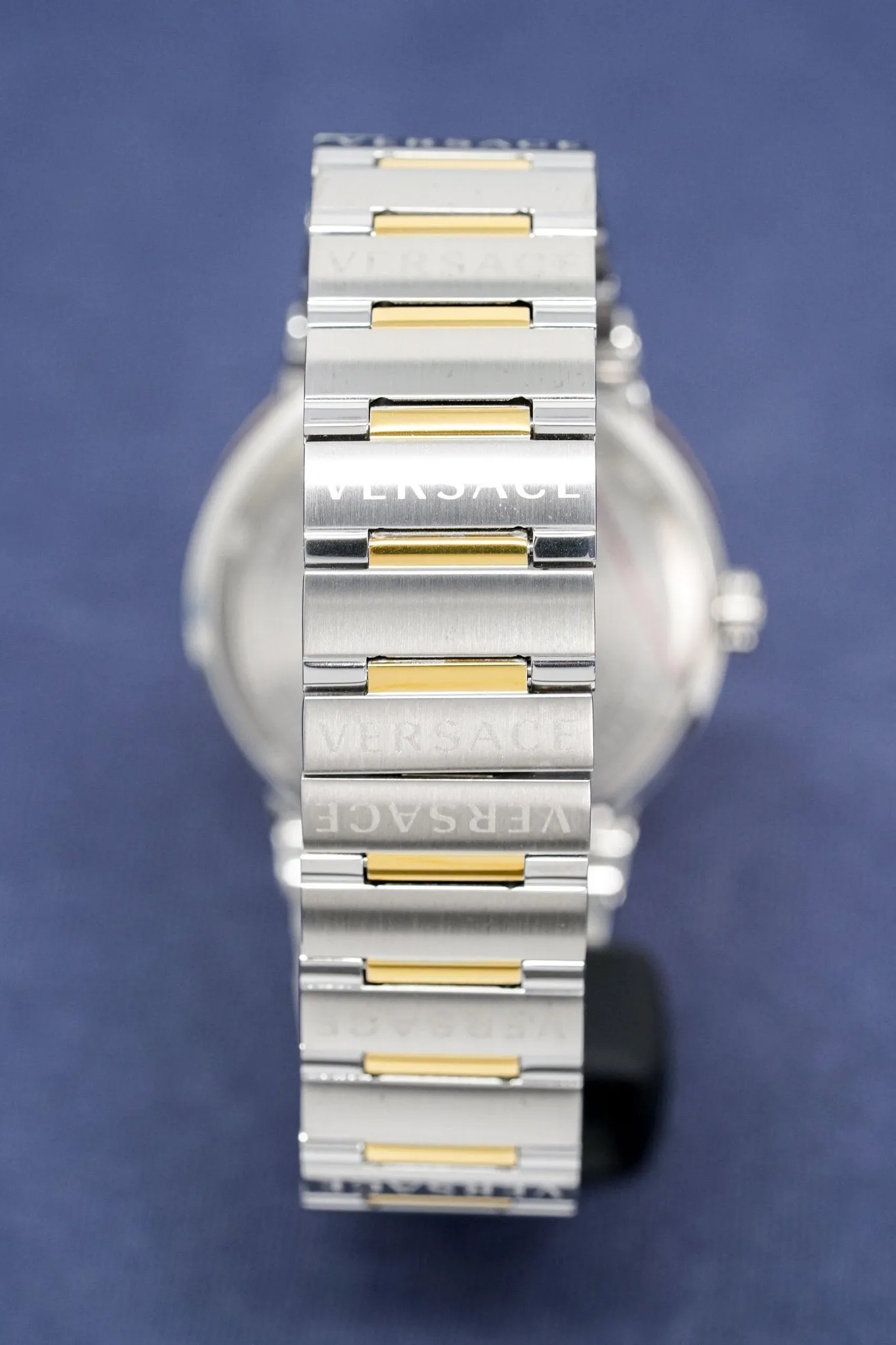 Versace Ladies Watch Greca Logo Two-Tone Silver VEVH00620