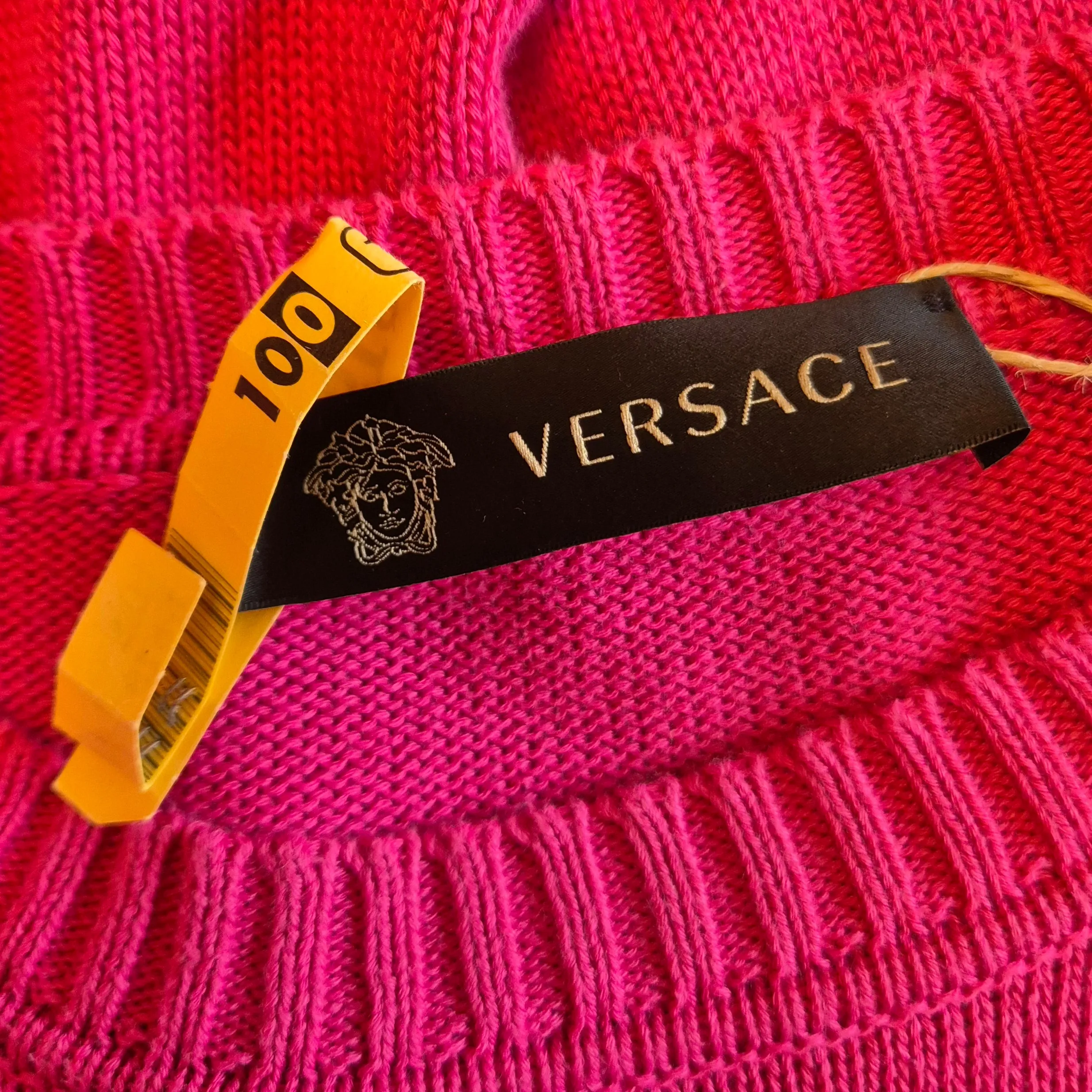 Versace | Maglione in cotone rosa