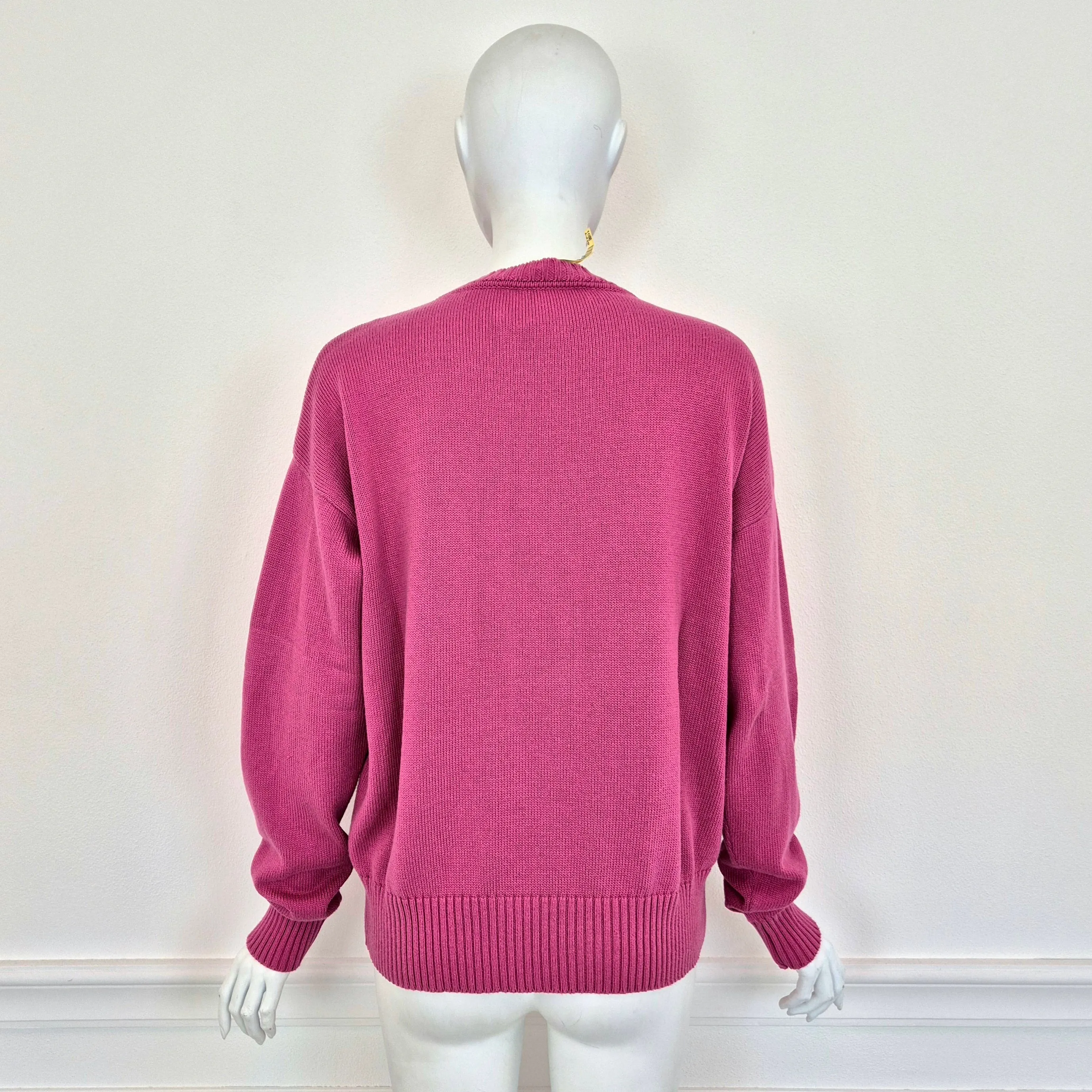 Versace | Maglione in cotone rosa