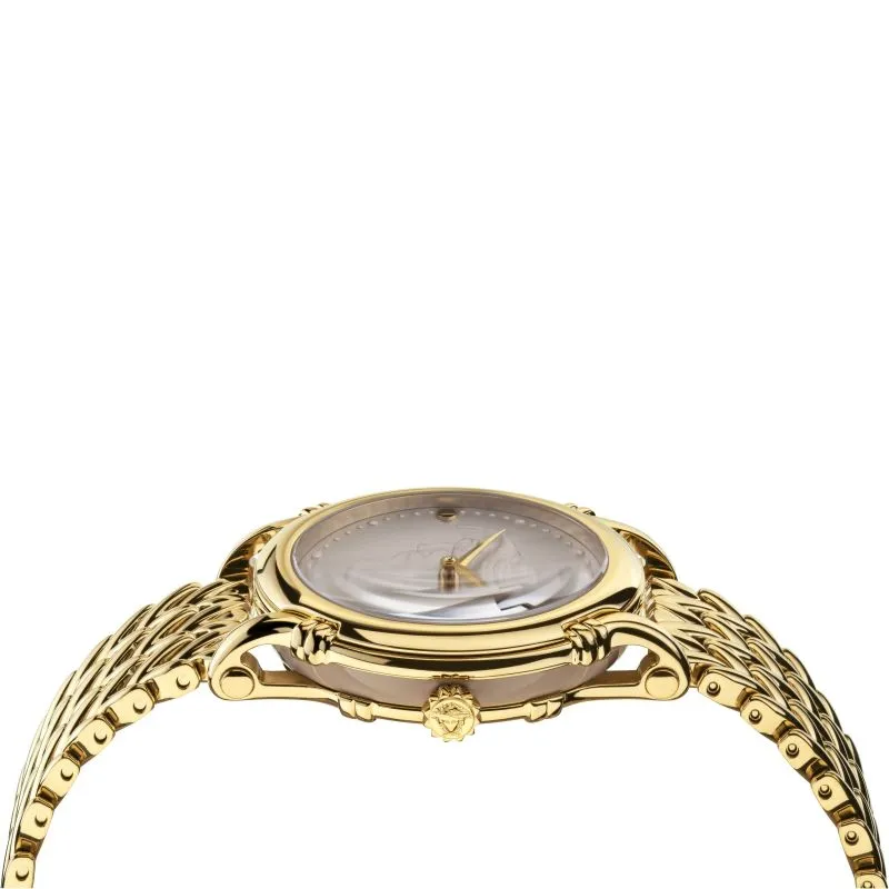 Versace Safety Pin Ladies Gold Watch VEPN00520