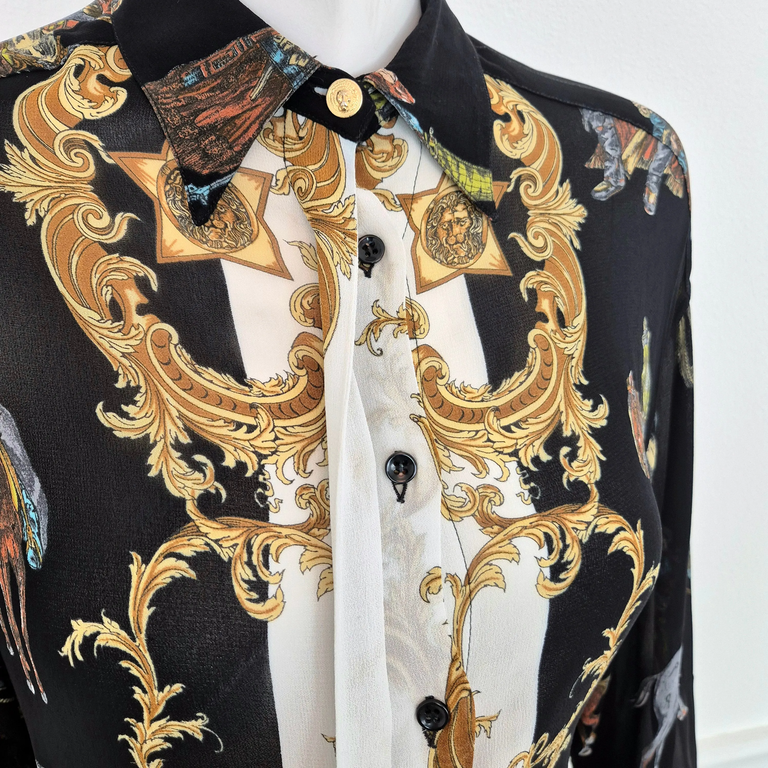 Versus Gianni Versace | Camicia velata con stampa