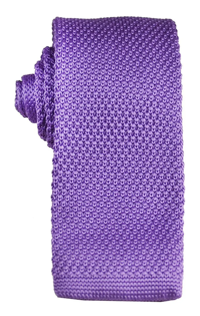 Violet Knit Tie by Paul Malone