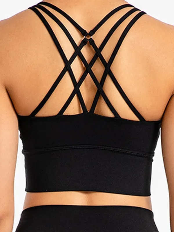 ZASUWA Female Cross Beautify Back U Collar Sports Bras