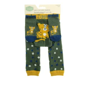 Ziggle - Savanna Leopard Leggings and Socks Set 6-12months